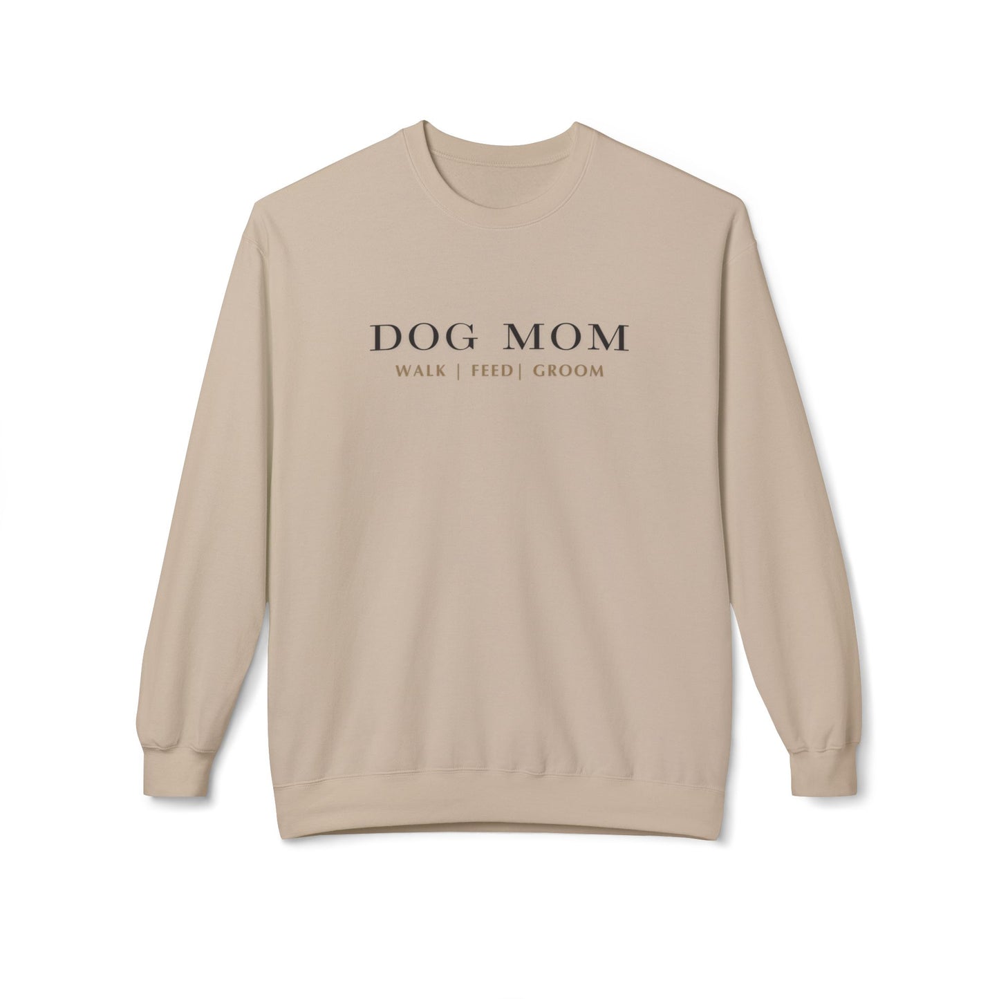 Dog Mom Fleece Crewneck Sweatshirt