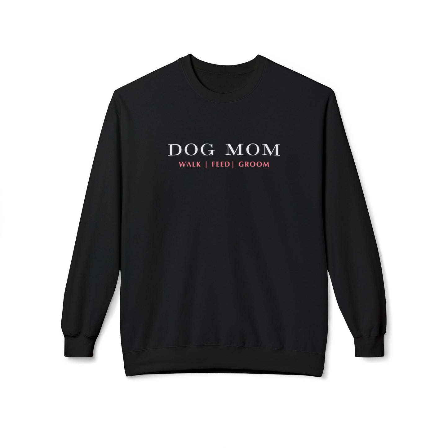 Dog Mom Fleece Crewneck Sweatshirt
